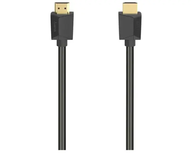 Cablu HAMA 205242, HDMI - HDMI, 2m, 8K HDR, placat aur (Negru)