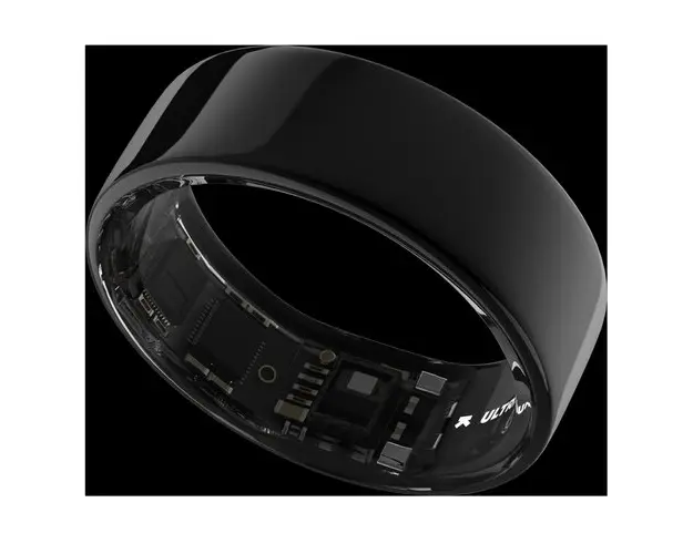 Smart Ring Ultrahuman Ring Air UHRA-AA-14, Bluetooth BLE5, HRV, VO2 Max, Android/iOS, Monitorizare ritm cardiac, Saturatie Oxigen, Autonomie 6 zile, 24.91 mm (Negru)
