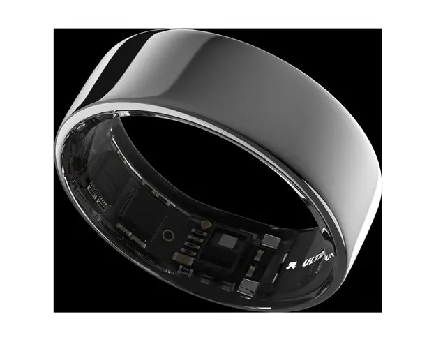 Smart Ring Ultrahuman Ring Air UHRA-AS-11, Bluetooth BLE5, HRV, VO2 Max, Android/iOS, Monitorizare ritm cardiac, Saturatie Oxigen, Autonomie 6 zile, 21.46 mm (Argintiu)