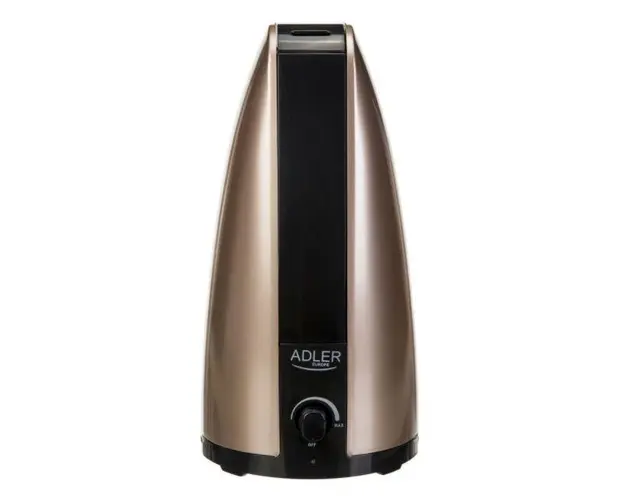 Umidificator de Aer Adler AD7954, 1 L, 18 W, 100 ml/h, Functionare silentioasa (Negru/Auriu)