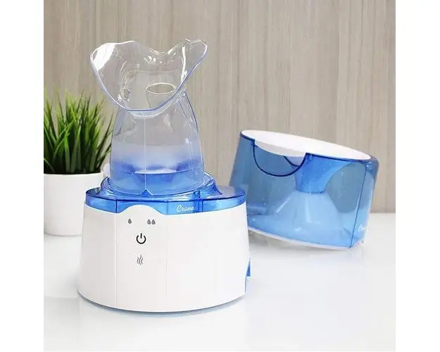 Umidificator Crane 2 in 1 cu inhalator EE-5202, 1.8 L, Recomandat pentru incaperi de pana la 23 mp (Alb/Albastru)