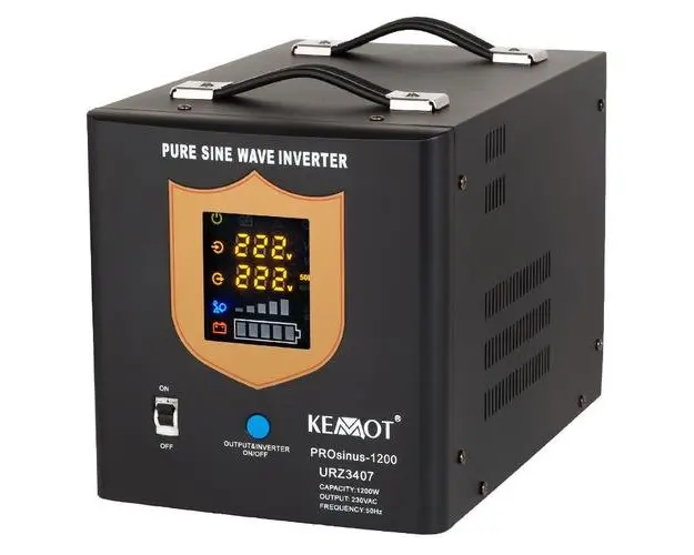 UPS Kemot URZ3407B Sinus Pur 1200W 12V, pentru centrale termice (Negru)