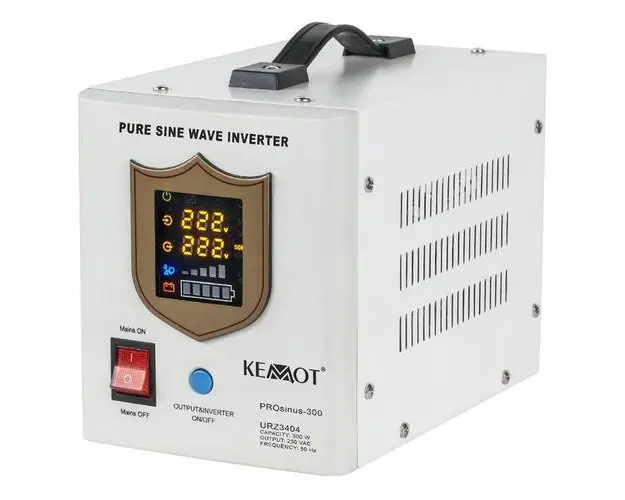 UPS Kemot URZ3404 Sinus Pur 300W 12V, pentru centrale termice (Alb)