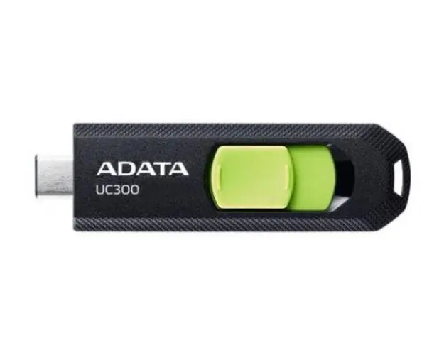 Stick USB A-DATA UC300, 32GB, USB-C (Negru/Verde)