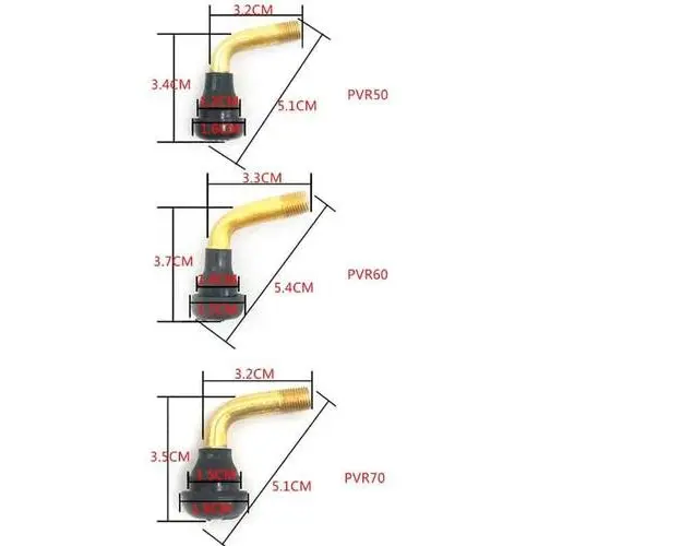 Valva tubeless curbata 70 mm pentru trotineta electrica