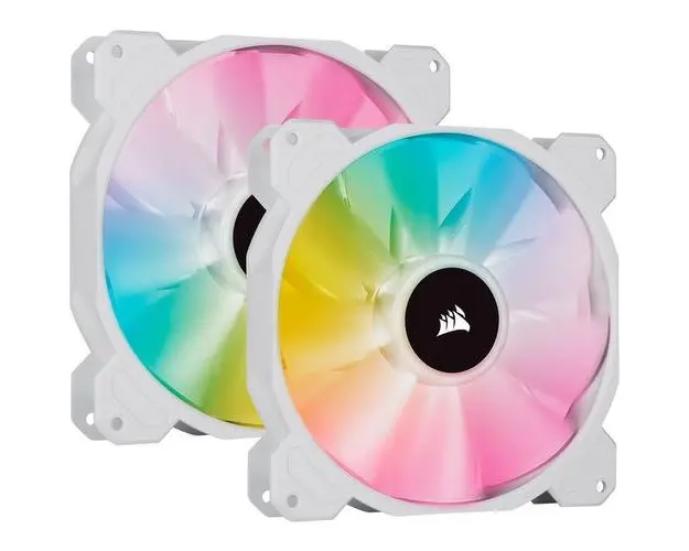 Ventilator Corsair iCUE SP140 RGB ELITE White Performance, 2 x 140mm 