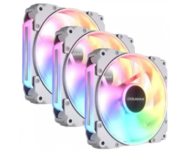 Ventilator Cougar Apolar 120 ARGB, ARGB LED, 120mm, 3 bucati, Alb