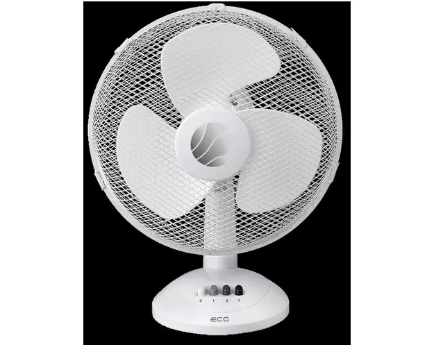 Ventilator de masa ECG FT 30a, 40 W, 30 cm, 3 viteze (Alb)