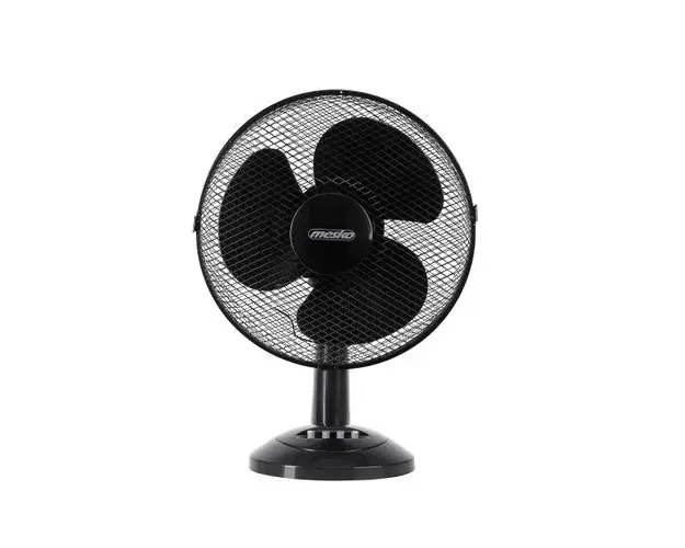 Ventilator pentru Birou Mesko MS7309, 40 W, Diametru 30 cm, 3 Trepte de Viteza, Functie de Oscilare (Negru)