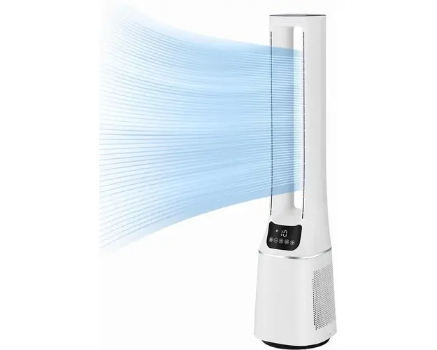 Ventilator turn 2in1 Midea MFP-120i, functie purificator aer, 10 viteze, 33W, telecomanda (Alb) 