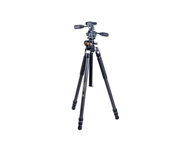 Trepied foto Vanguard VEO3+ 263CP, fibra de carbon, rotire 360 (Gri/Negru)