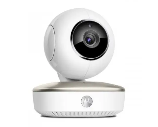 Video monitor Wi-Fi Motorola MBP87SN Connect, Card SD de 8GB inclus, 5 cantece de leagan preinregistrate, Functie back-talk