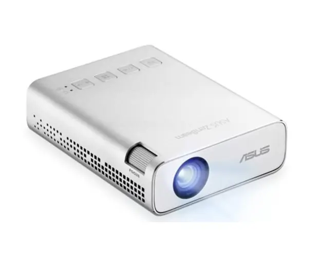 Videoproiector portabil ASUS ZenBeam E1R, WVGA (854x480), HDMI, 200 lumeni, Difuzor 2W (Argintiu)