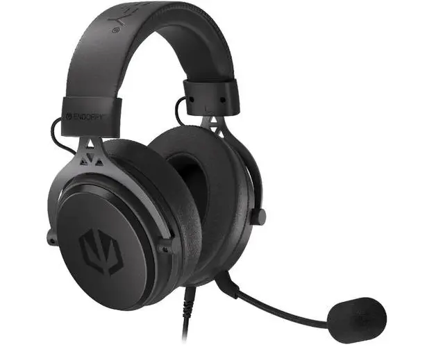 Casti Gaming Endorfy VIRO, Cu fir, Microfon detasabil (Negru)