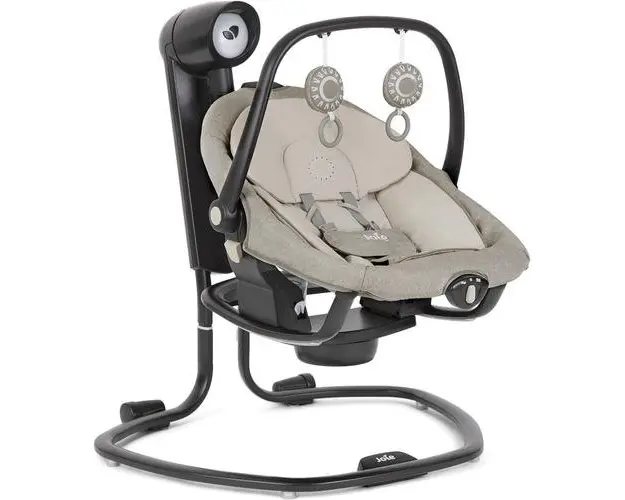Leagan si balansoar rotativ Joie Serina 2 in 1 Speckled, 0 - 13kg, sistem de vibratii (Gri)