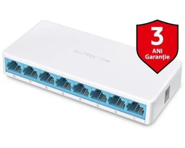 Switch Mercusys MS108, 8 porturi (Alb)