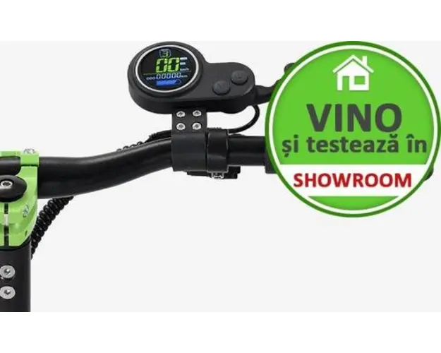 Trotineta electrica SPEEDXMAN Cyberbot, Viteza 53 Km/h, Autonomie 45-70Km, Motor 2 x 500W, Frane mecanice pe disc, Roti 8.5inch, baterie 48V/19.2Ah (Negru)