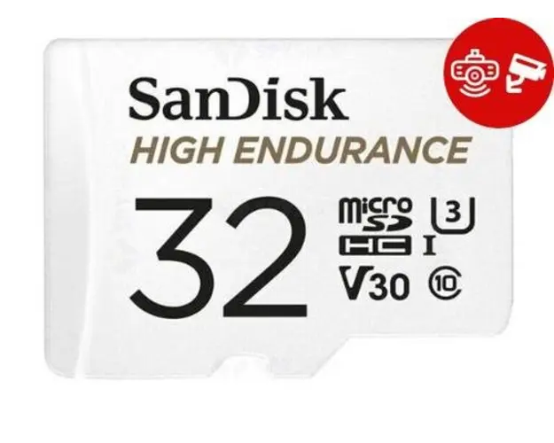 Card de memorie Sandisk High Endurance Video microSDHC, 32GB, Clasa 10, U3, Adaptor microSD
