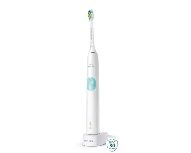 Periuta de dinti electrica Philips Sonicare ProtectiveClean Series 4300 HX6807/24, 62000 Miscari (Alb)