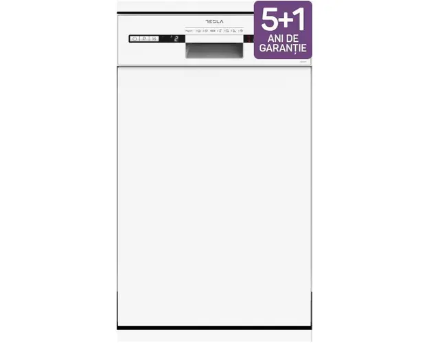Masina de spalat vase Tesla WD461M, 9 Seturi, 7 Programe, Clasa E (Alb)