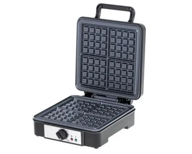 Aparat pentru waffe Adler AD 3049, 1800 W, 4 waffe (Negru)