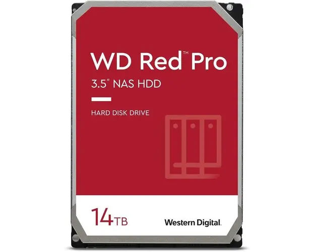 HDD Red Pro NAS Western Digital WD142KFGX, 14TB, SATA-III 6Gb/s, 7200 RPM, 512MB, 3.5inch