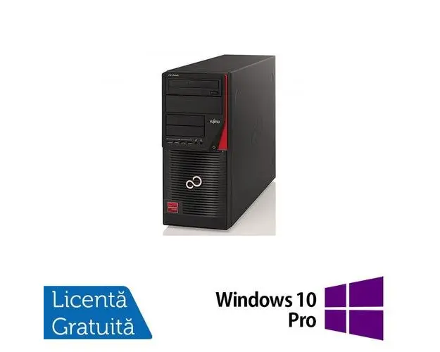 Calculator Sistem PC Refurbished FUJITSU CELSIUS W530, Intel Core i7-4790 3.60GHz, 8GB DDR3, 500GB SATA, DVD-RW + Windows 10 Pro (Negru)