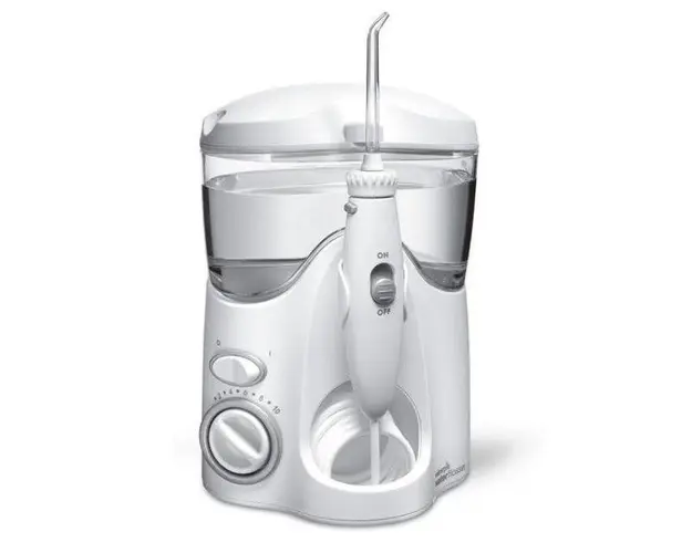 Irigator bucal Waterpik Ultra WP-100, 10 setari presiune, 1200-1400 pulsatii/min (Alb)