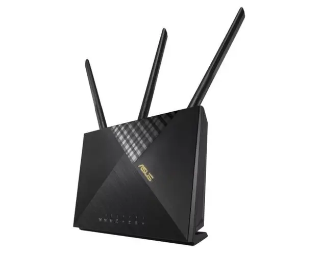 Router Wireless ASUS 4G-AX56, Gigabit, Dual Band, WiFi 6, 4G, 1800 Mbps, 3 Antene externe (Negru)