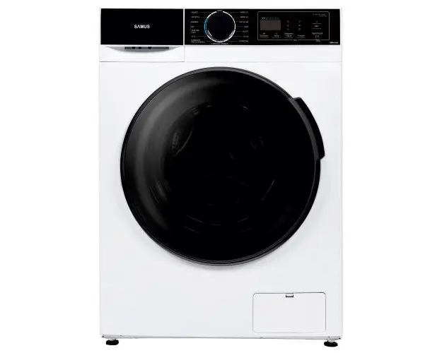 Masina de spalat rufe Samus WSADI-10143, 10 kg, 1400 rpm, Clasa A, 15 programe (Alb/Negru)