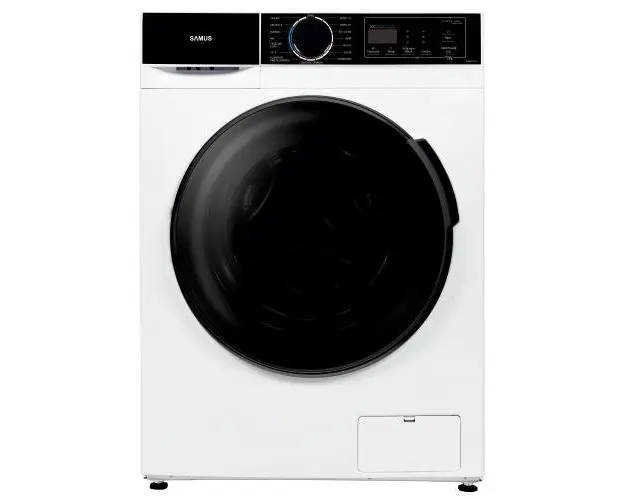 Masina de spalat rufe Samus WSADI-8143, 8 kg, 1400 rpm, Clasa A, 15 programe, Afisaj electronic, Motor inverter, Functie eliminare par de animale, Termostat reglabil (Alb)