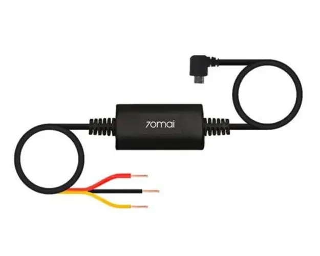 Kit Cablu alimentare permanenta si monitorizare miscare Xiaomi Midrive UP02 pentru Dash Cam 70Mai (Negru)