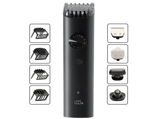 Aparat de tuns multifunctional Xiaomi Kit Pro EU BHR6396EU, Autonomie 90 minute, 40 setaru lungime, incarcare rapida, rezistent la apa IPX7 (Negru)