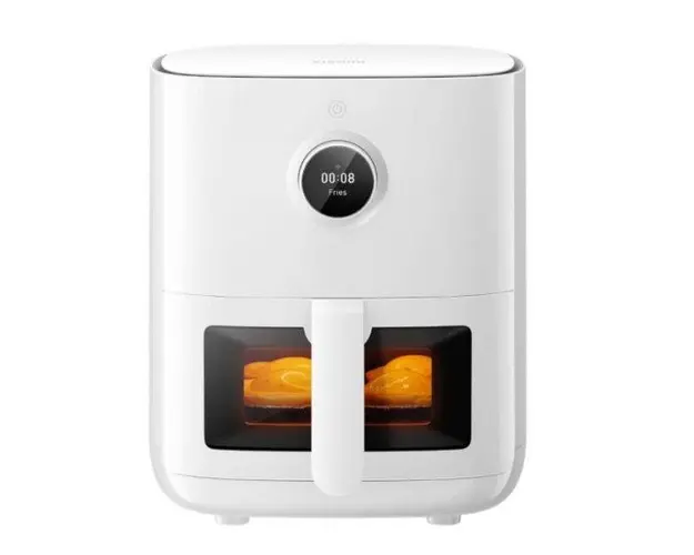 Friteuza Xiaomi Smart Air Fryer Pro 4L, 1600 W, Retete online, Fereastra vizualizare, Asistent Vocal (Alb)