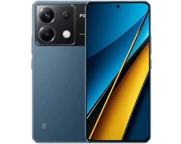 Telefon Mobil Poco X6, Procesor Qualcomm SM7435-AB Snapdragon 7s Gen 2, AMOLED Capacitive touchscreen 6.67inch, 8GB RAM, 256GB Flash, Camera Tripla 64 + 8 + 2 MP, 5G, Wi-Fi, Dual SIM, Android (Albastru)