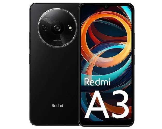 Telefon Mobil Xiaomi Redmi A3, Procesor Mediatek Helio G36 Octa-Core, IPS LCD Capacitive Touchscreen 6.71inch, 4GB RAM, 128GB Flash, Camera Duala 8+0.08MP, Wi-Fi, 4G, Dual SIM, Android (Negru)