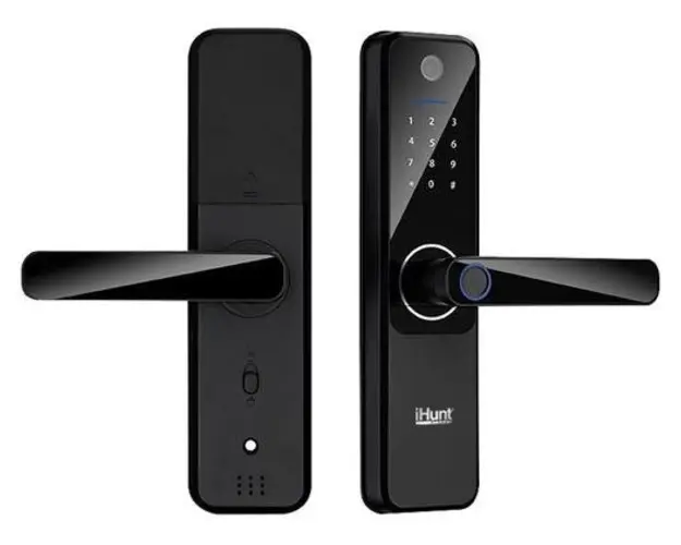 Yala inteligenta iHunt Smart Lock, Bluetooth 5.0, Amprenta, RFID (Negru)
