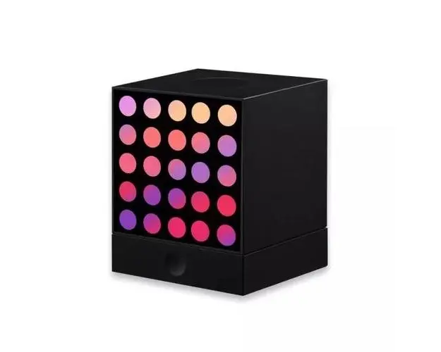 Lampa de birou LED inteligenta Yeelight Cube Smart Lamp, Matrix, 6.5 W, 2100 mAh, iluminare RGB, Wireless (Negru)