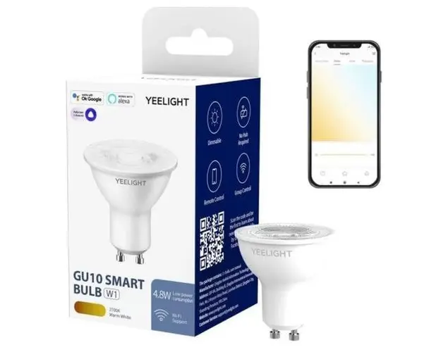 Bec Smart Yeelight LED GU10 Bulb W1, 4.8 W, 350 lm, IP20 (Alb)