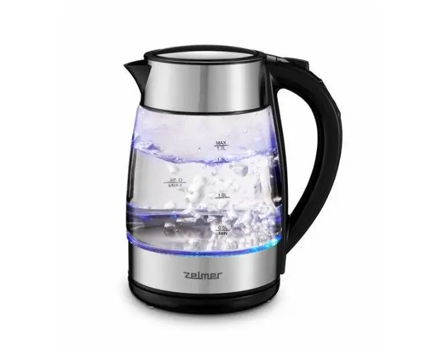 Fierbator de apa Zelmer ZCK8026, 2200 W, 1.7 L (Gri/Transparent)