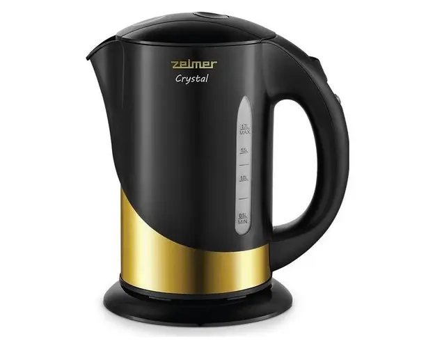 Fierbator de apa Zelmer ZCK7630G Crystal, 1.7 l, 1850 W (Negru/Auriu)