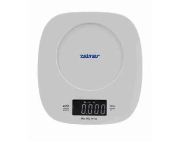 Cantar de bucatarie Zelmer ZKS1450 SYMBIO, 5 kg, LCD (Alb)