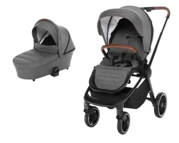 Carucior 2 in 1 Zopa Move Iron, 0 - 22 kg (Negru/Gri)