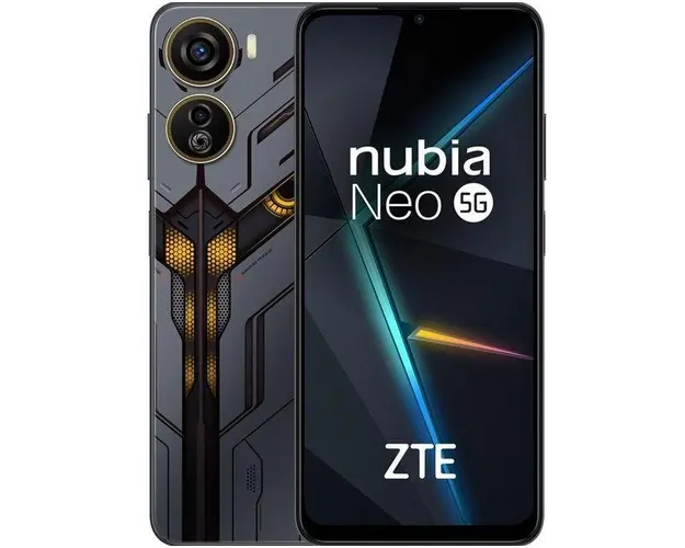 Telefon Mobil ZTE Nubia Neo, Procesor Unisoc T820 Octa-Core, IPS LCD Capacitive touchscreen 6.6inch, 8GB RAM, 256GB Flash, Camera Duala 50+2MP, 5G, Wi-Fi, Dual Sim, Android (Negru)