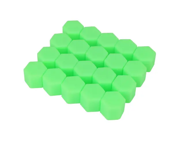 Set 20 capace prezoane 17" VERZI din Silicon pentru jante