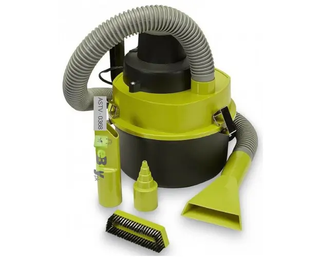 Aspirator Auto 12v Rotund Turbo Verde pentru Murdarie Umeda si Uscata