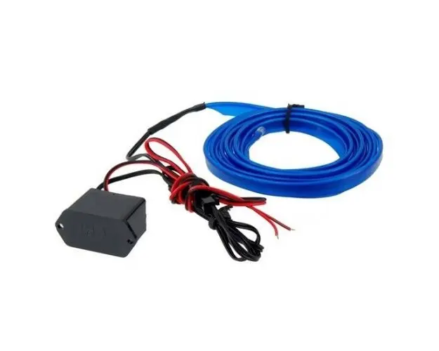 Banda Led Neon Albastra 12V Auto Droser Putere 5w FIR 2 Metri OF