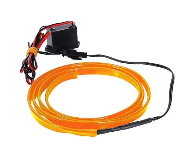 Banda Neon PORTOCALIE 12V AUTO Droser Putere 5w FIR Led 2 metri