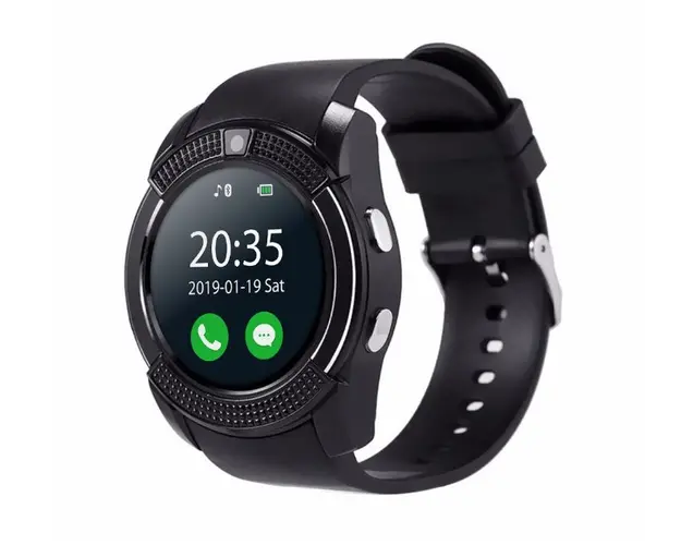 Ceas inteligent SmartWatch V8 cu Bluetooth NEGRU