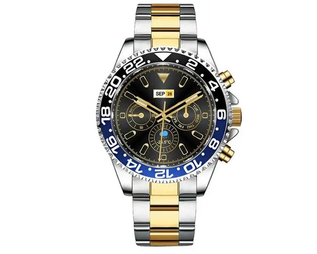 Ceas Smartwatch bratara AURIE otel inoxidabil Bluetooth NEGRU ALBASTRU